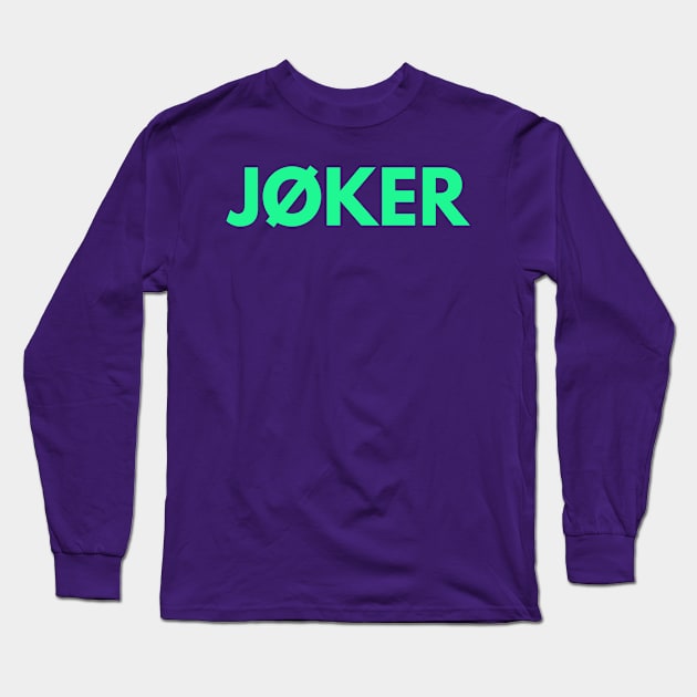 Joker Long Sleeve T-Shirt by Abeer Ahmad